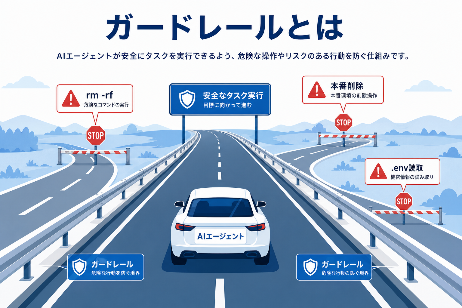 ガードレールのイメージ図